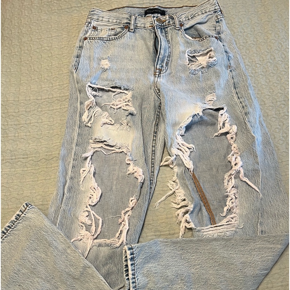 Aeropostale 90’s Baggy jeans, size 8, acid washed distressed